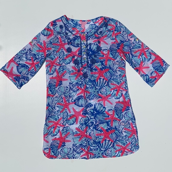 NWOT Lilly Pulitzer Girls Swim Cover Up Dress Sz L